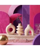 Ensemble de vases Glamour Candle 5St beige - 8x8x10 cm