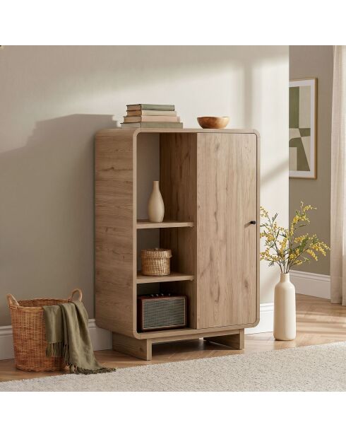 Armoire multifonctionnelle Torina chêne de sepet - 70×34×110 cm