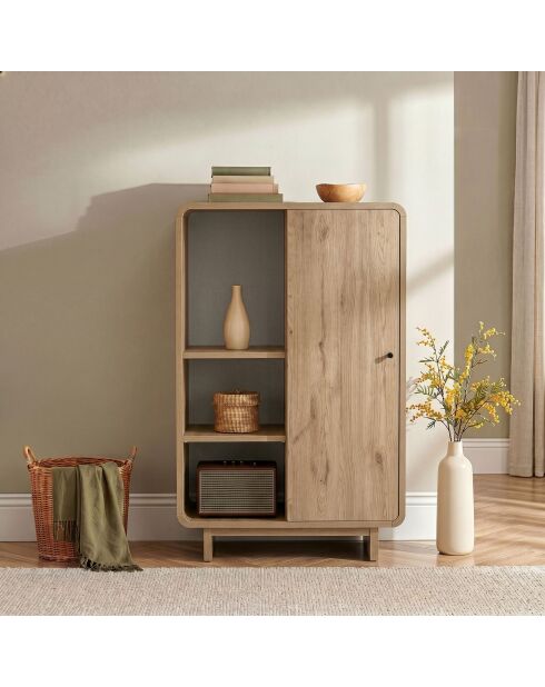 Armoire multifonctionnelle Torina chêne de sepet - 70×34×110 cm