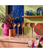 5 pièces Service de table Mch0011277 brun - D. 31,5 cm