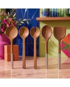 5 pièces Service de table Mch0011277 brun - D. 31,5 cm