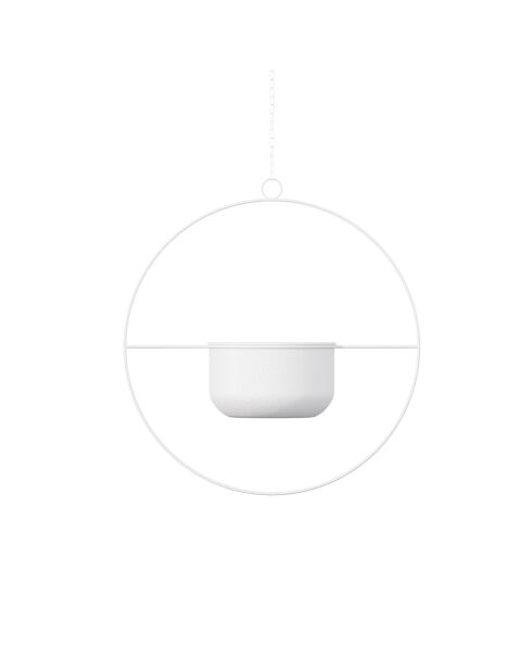 Witte decoratieve pot Payanda - D. 17 cm