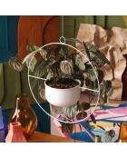 Witte decoratieve pot Payanda - D. 17 cm