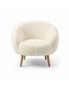 Poltrona Lida bianca - 75x100x42 cm