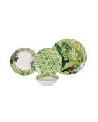 24 pièces Service de table Birdy vertes