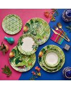 24 pièces Service de table Birdy vertes