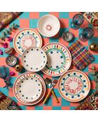 24 pièces Service de table Rush Chic multicolores