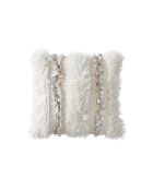 Kussenhoes Morocco 43 crème/zilver - 43x43 cm