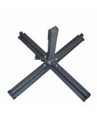 Ivarin Sonnenschirm-Set aus Terrakotta mit 4 Wiegeplatten, 2-teilig
