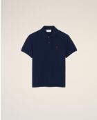 Polo en coton Ami de Cœur bleu marine