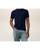 Polo en coton Ami de Cœur bleu marine