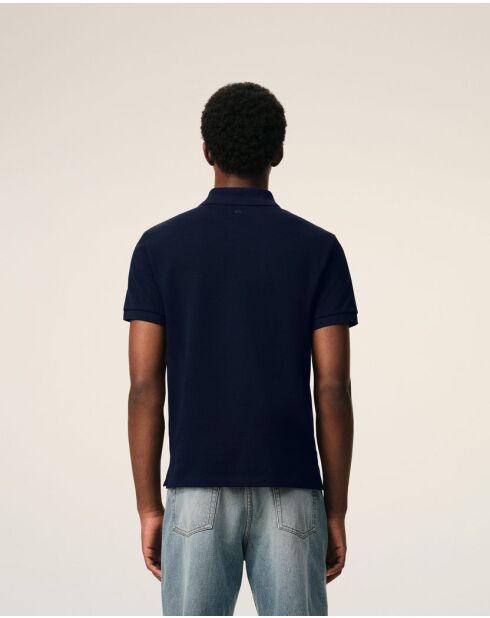 Polo en coton Ami de Cœur bleu marine