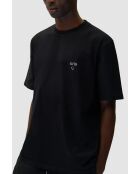T-shirt en coton cœur noir