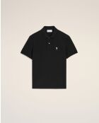 Polo en coton manches courtes Ami de Cœur noir