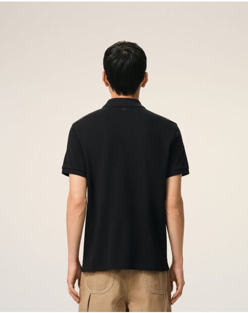 Polo en coton manches courtes Ami de Cœur noir