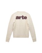 Pull Torsadé naturel