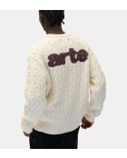 Pull Torsadé naturel