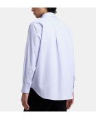 Chemise en coton Blocks bleue
