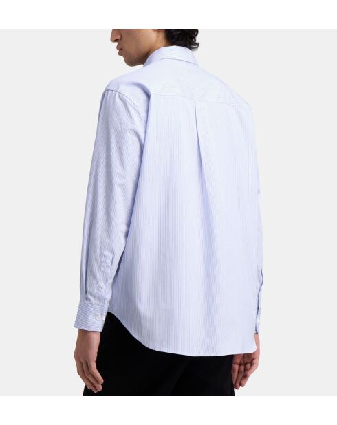 Chemise en coton Blocks bleue