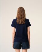 Polo en coton Ami de Cœur bleu marine