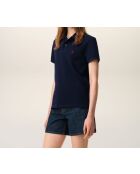 Polo en coton Ami de Cœur bleu marine