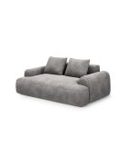 Canapé velours Orion 2 places gris - 175x100x84 cm