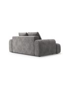 Canapé velours Orion 2 places gris - 175x100x84 cm