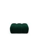 Pouf velours Astro 1 place vert bouteille - 90x70x43 cm