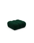 Pouf velours Astro 1 place vert bouteille - 90x70x43 cm