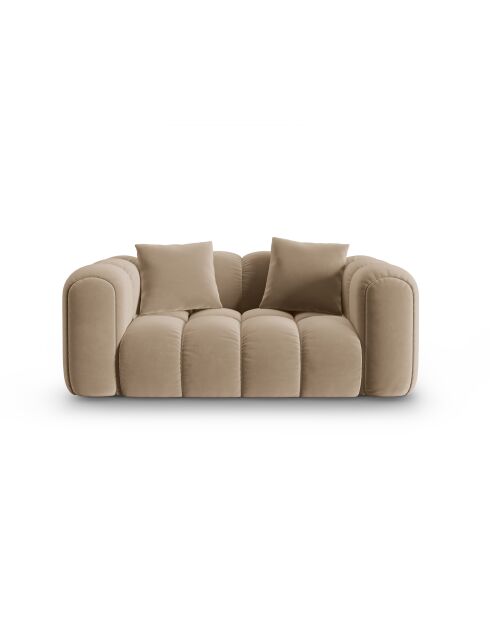 Astro 2-Sitzer-Samtsofa Sand - 178x94x70 cm