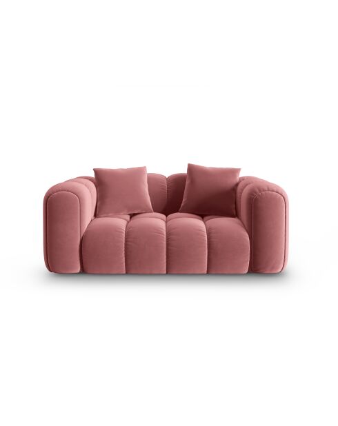 Astro 2-Sitzer-Sofa aus Flamingo-Samt - 178x94x70 cm