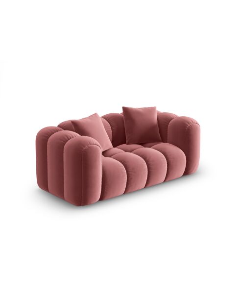 Astro 2-Sitzer-Sofa aus Flamingo-Samt - 178x94x70 cm