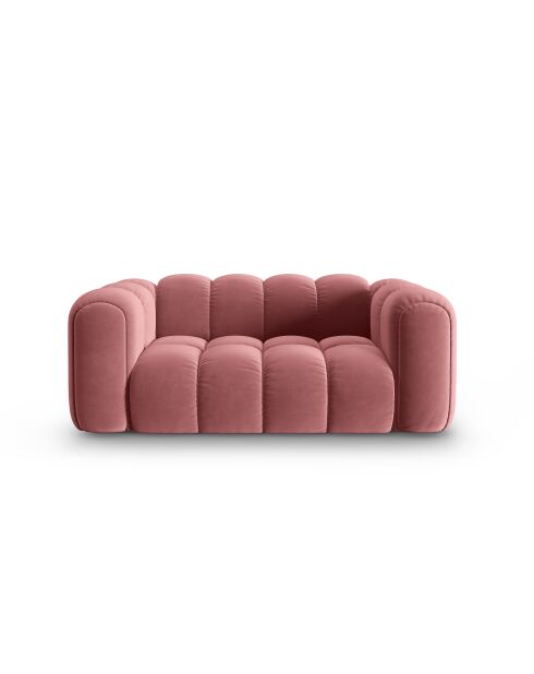Astro 2-Sitzer-Sofa aus Flamingo-Samt - 178x94x70 cm