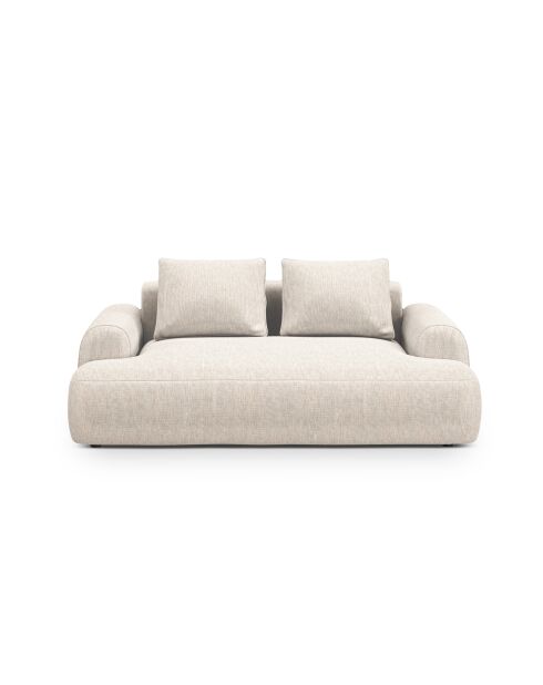 Canapé Orion 2 places beige clair - 175x100x84 cm