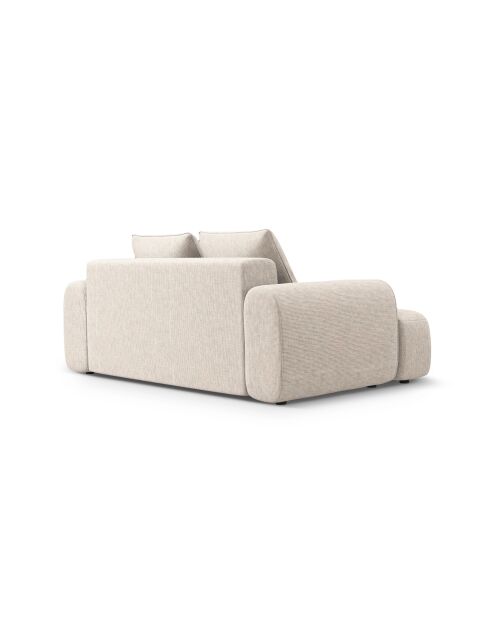 Canapé Orion 2 places beige clair - 175x100x84 cm