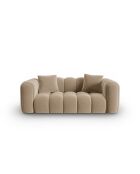 Astro Samtsofa 3-Sitzer Sand - 208x94x70 cm