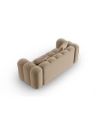 Astro Samtsofa 3-Sitzer Sand - 208x94x70 cm