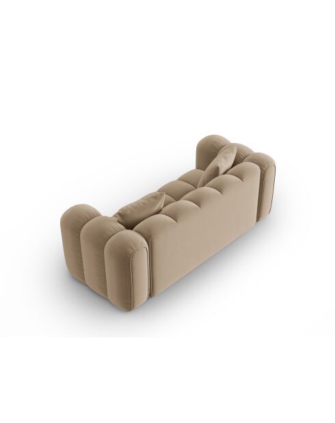 Astro Samtsofa 3-Sitzer Sand - 208x94x70 cm