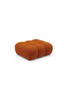 Pouf velours Astro 1 place terracotta - 90x70x43 cm