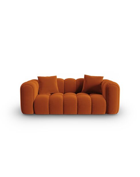 Astro Samtsofa 3-Sitzer Terrakotta - 208x94x70 cm
