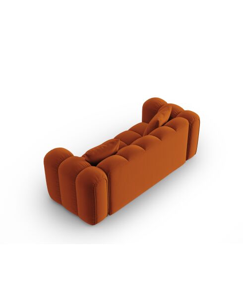 Astro Samtsofa 3-Sitzer Terrakotta - 208x94x70 cm
