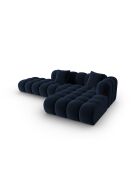 Astro Modulares Ecksofa aus Samt für 4 Personen, rechts, königsblau - 300x190x70 cm