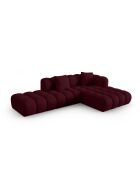 Astro 4-Sitzer Bordeaux modulares rechtes Ecksofa - 300x190x70 cm