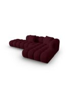 Astro 4-Sitzer Bordeaux modulares rechtes Ecksofa - 300x190x70 cm