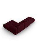 Astro 4-Sitzer Bordeaux modulares rechtes Ecksofa - 300x190x70 cm