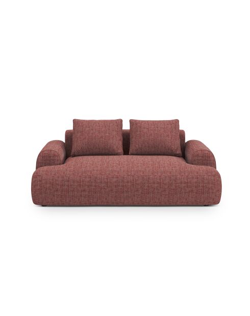 Canapé Orion 2 places rouge - 175x100x84 cm