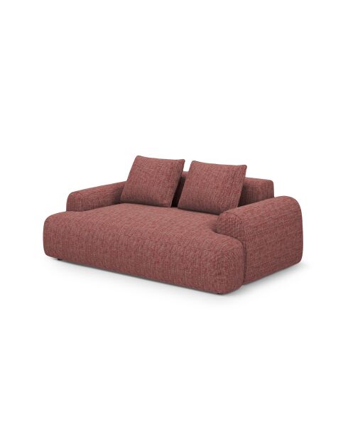 Canapé Orion 2 places rouge - 175x100x84 cm