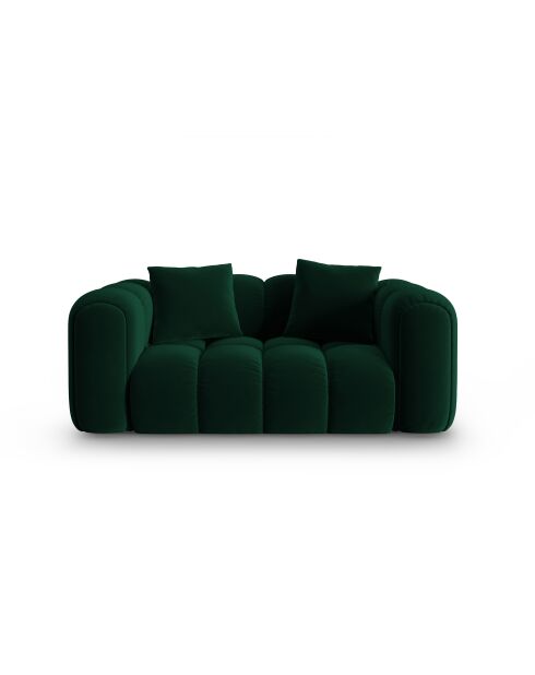 Astro 2-Sitzer-Sofa aus Samt flaschengrün - 178x94x70 cm