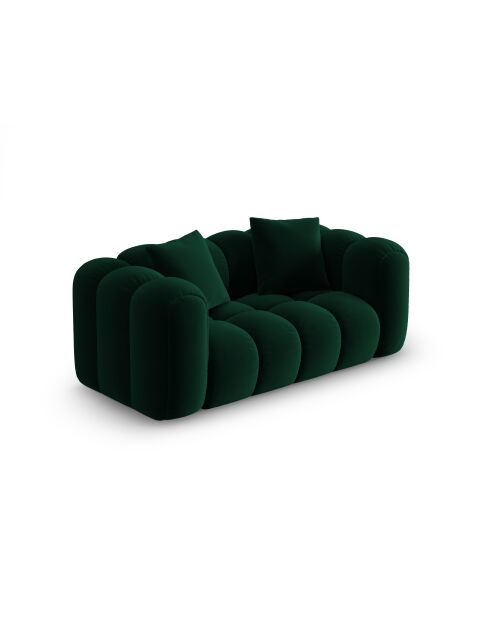 Astro 2-Sitzer-Sofa aus Samt flaschengrün - 178x94x70 cm
