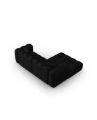 Canapé d'angle gauche modulaire Astro 3 places noir - 238x190x70 cm
